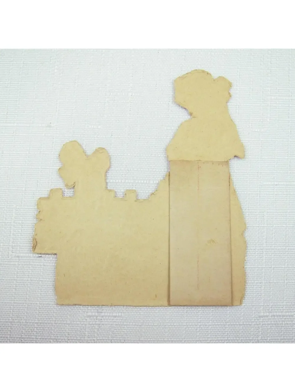 Vintage Valentine Die Cut Stand Up Victorian Girl Germany 1920-30s UNSIGNED